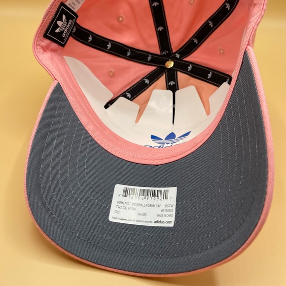Adidas Womens Originals Forum StrapBack Cap Adjustable Hat Trace Pink - Picture 7 of 7
